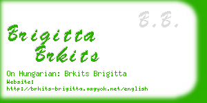 brigitta brkits business card